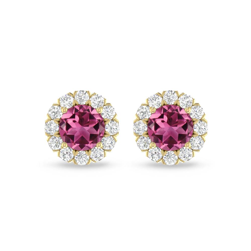 Yellow Gold - Pink Tourmaline