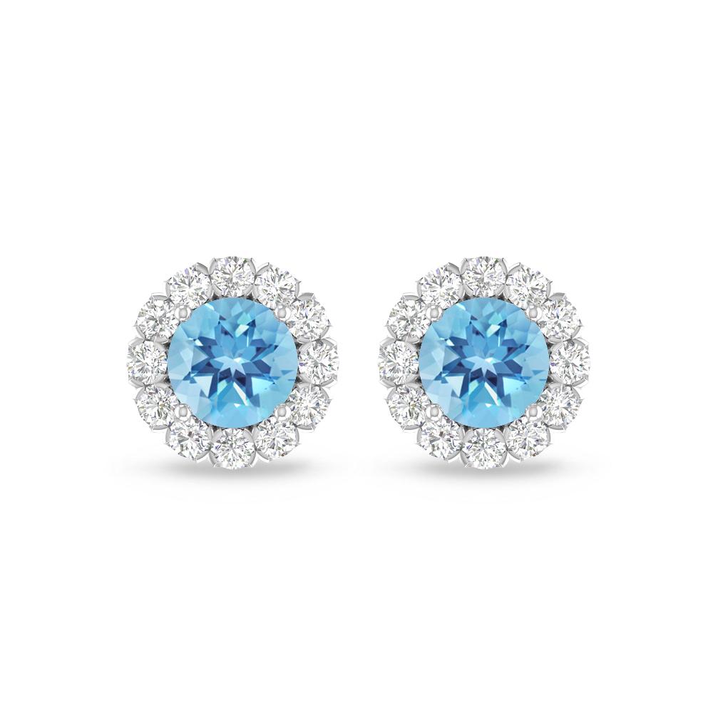 White Gold - Blue Topaz