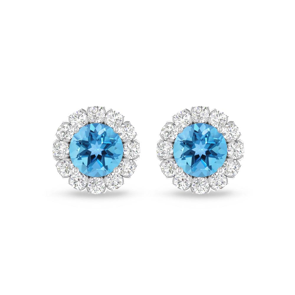 White Gold - Blue Topaz