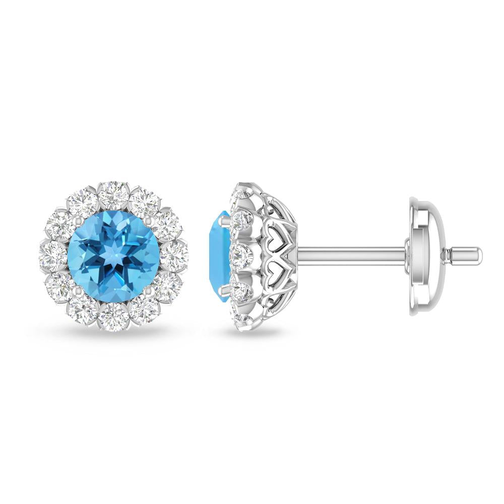 White Gold - Blue Topaz