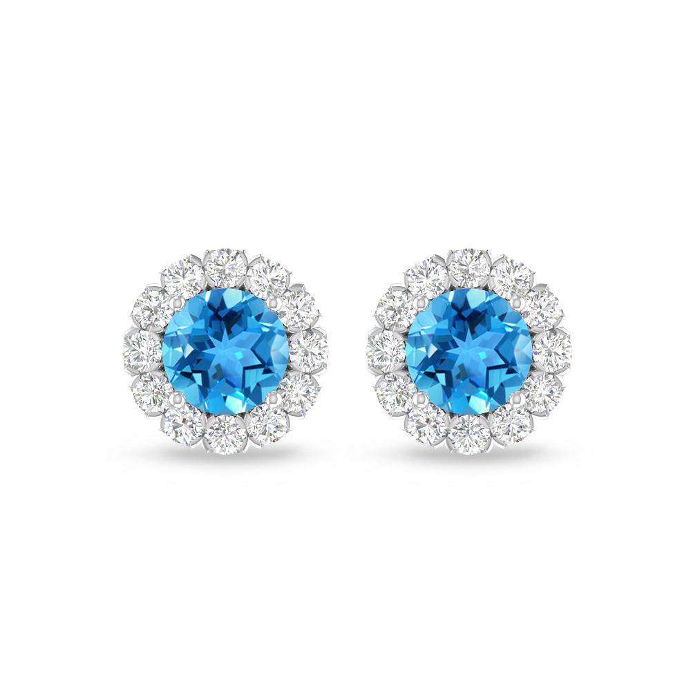 White Gold - Blue Topaz