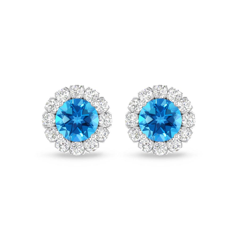 White Gold - Blue Topaz