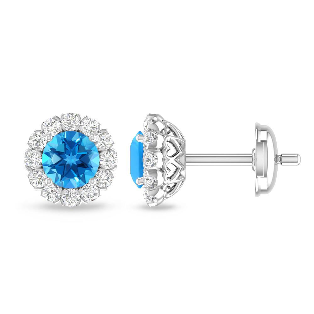 White Gold - Blue Topaz