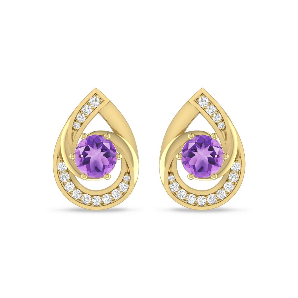 Yellow Gold - Amethyst