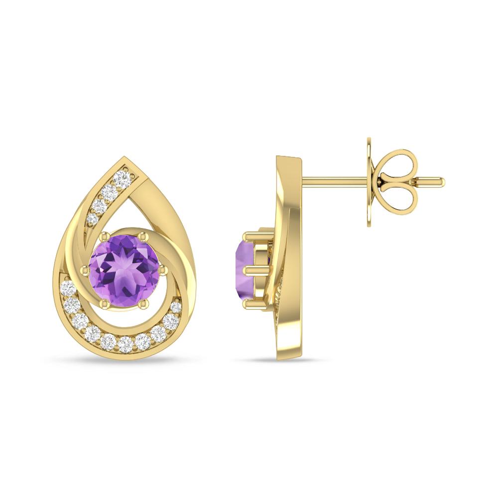 Yellow Gold - Amethyst