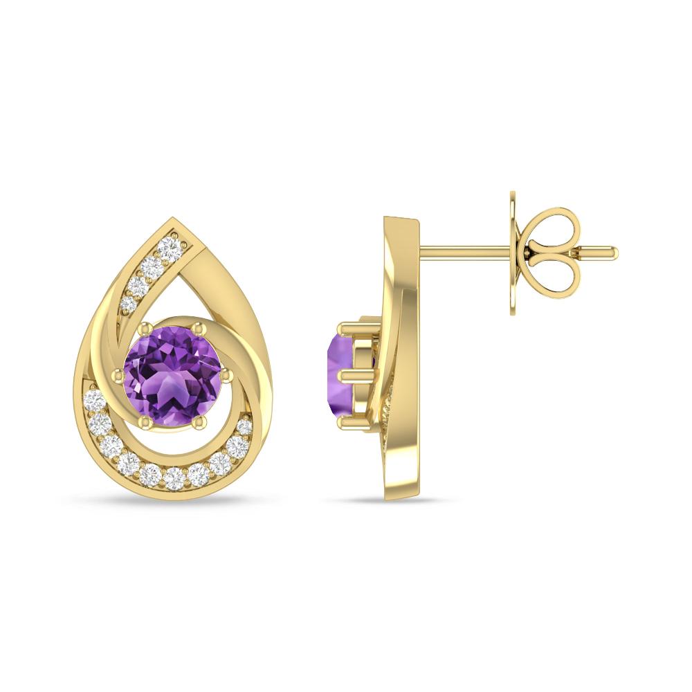 Yellow Gold - Amethyst