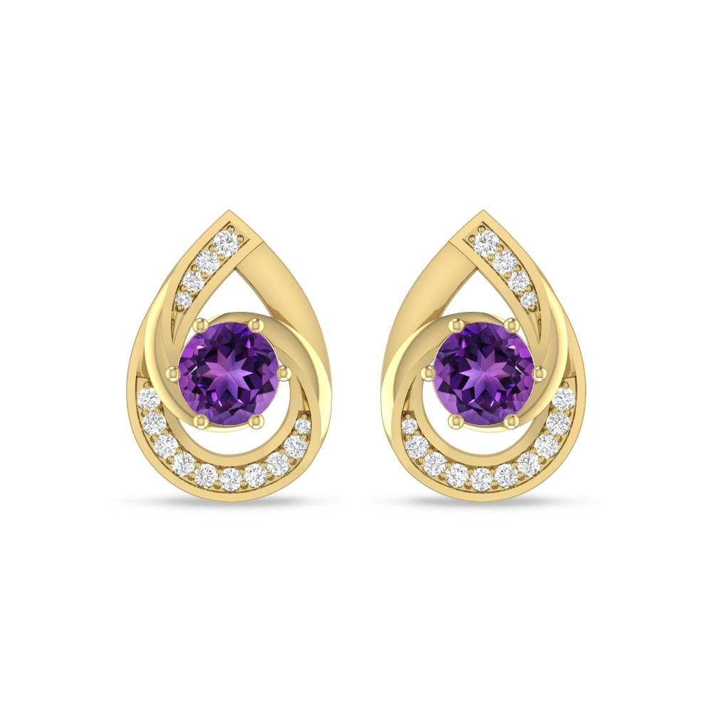 Yellow Gold - Amethyst