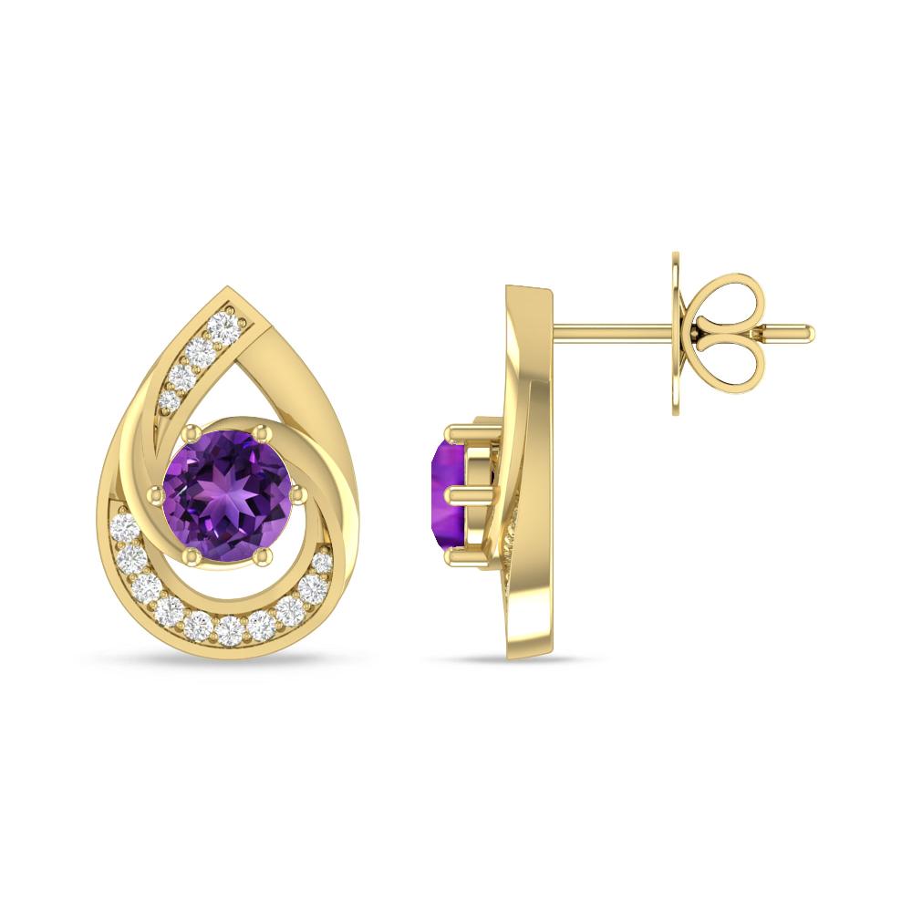 Yellow Gold - Amethyst