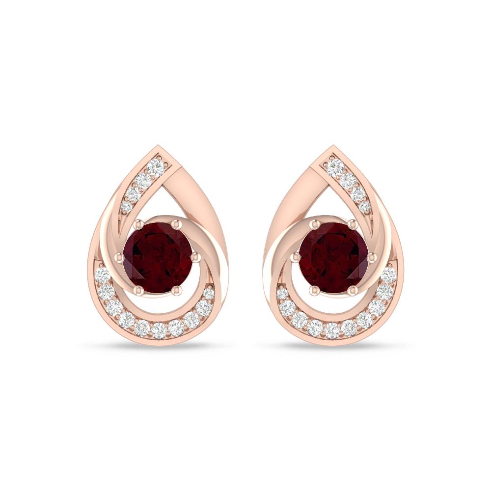 Rose Gold - Garnet