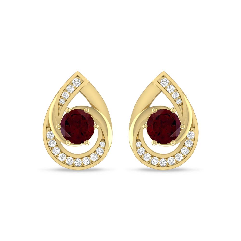 Yellow Gold - Garnet