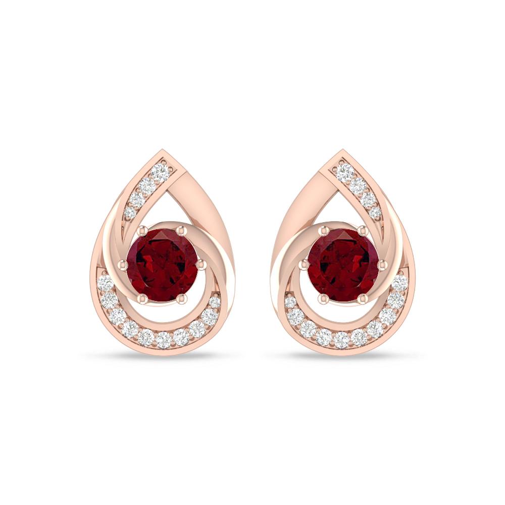 Rose Gold - Garnet