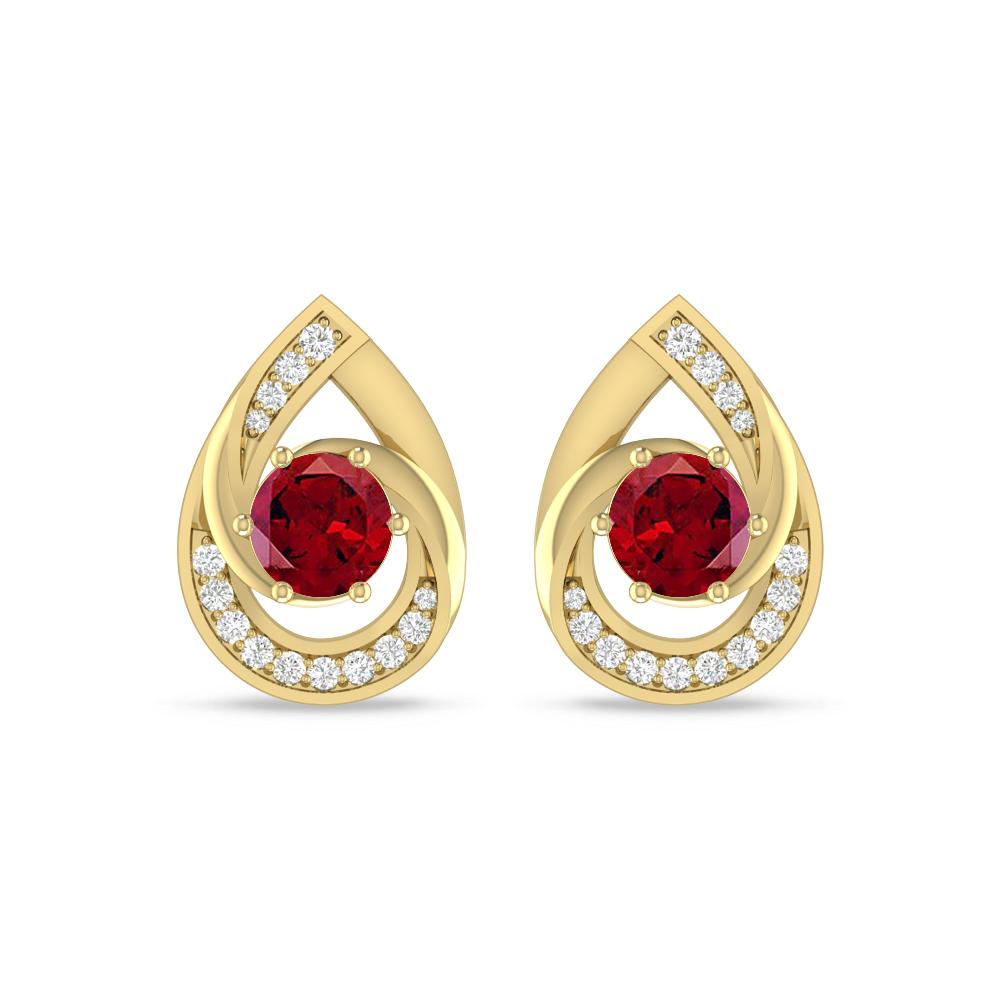 Yellow Gold - Garnet