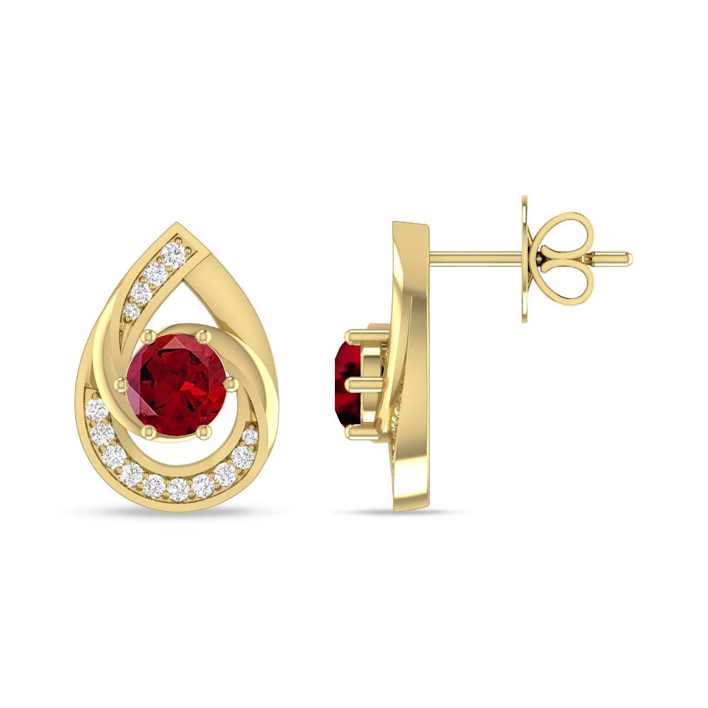 Yellow Gold - Garnet