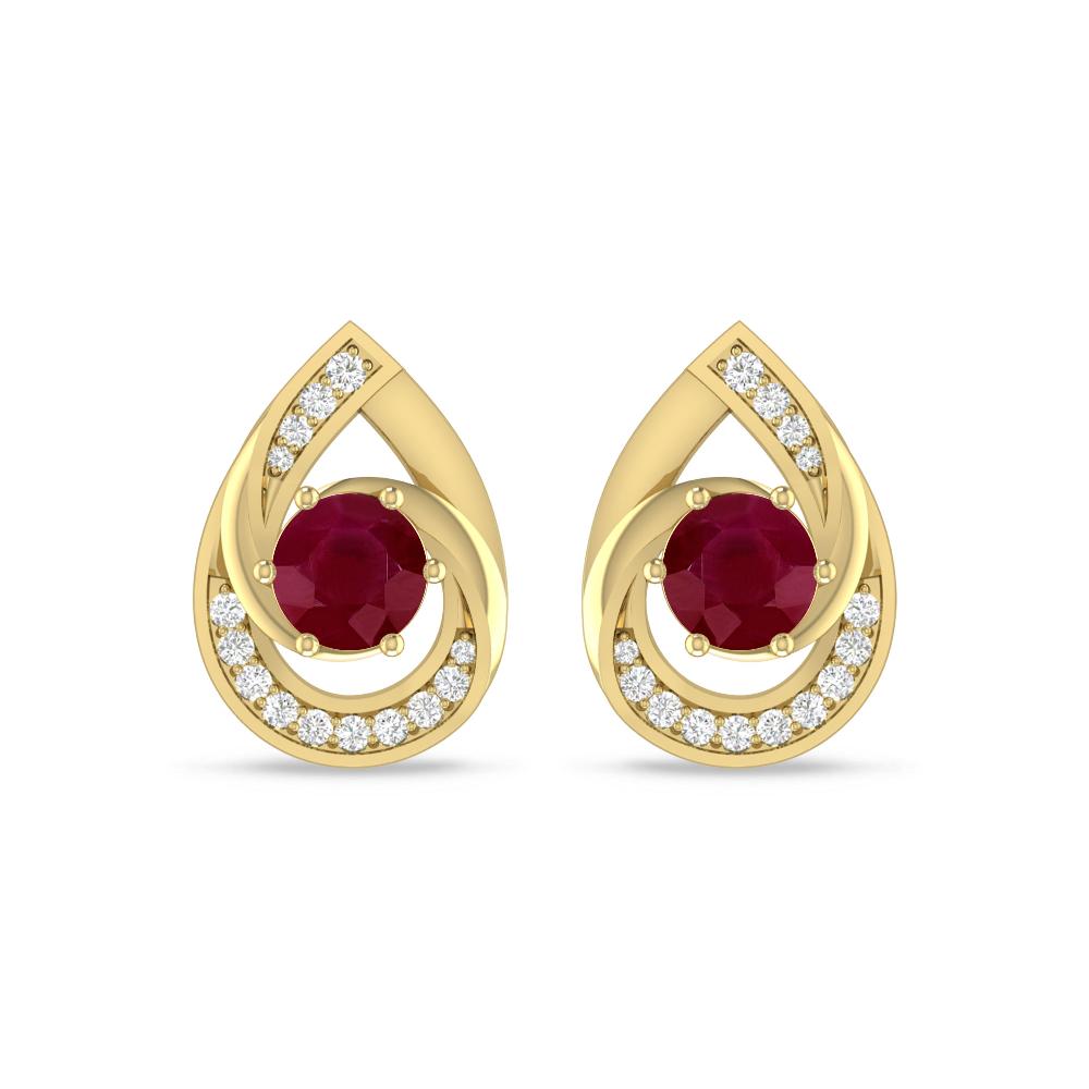 Yellow Gold - Ruby
