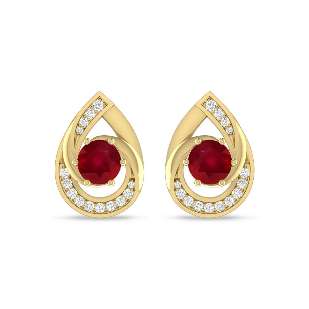 Yellow Gold - Ruby