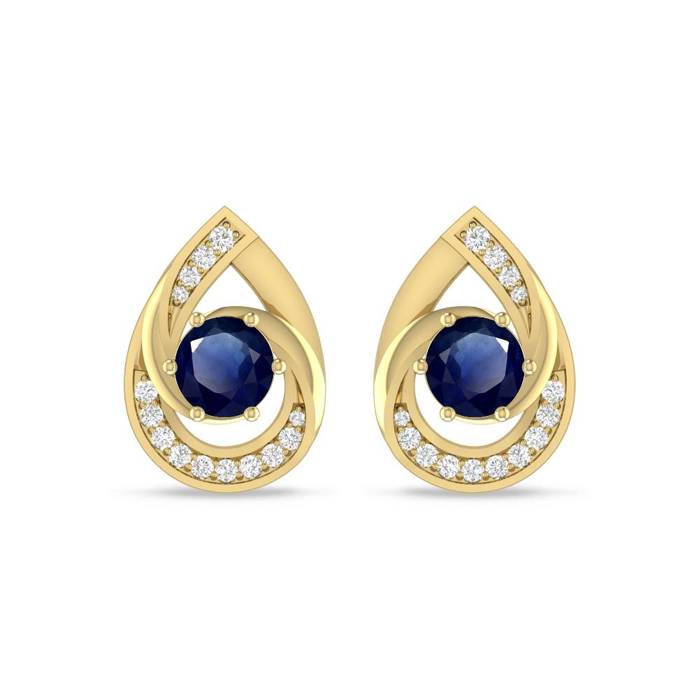 Yellow Gold - Sapphire