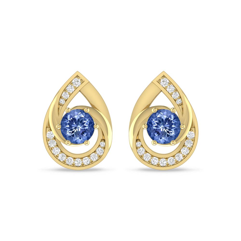 Yellow Gold - Tanzanite