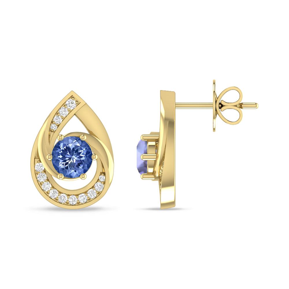 Yellow Gold - Tanzanite