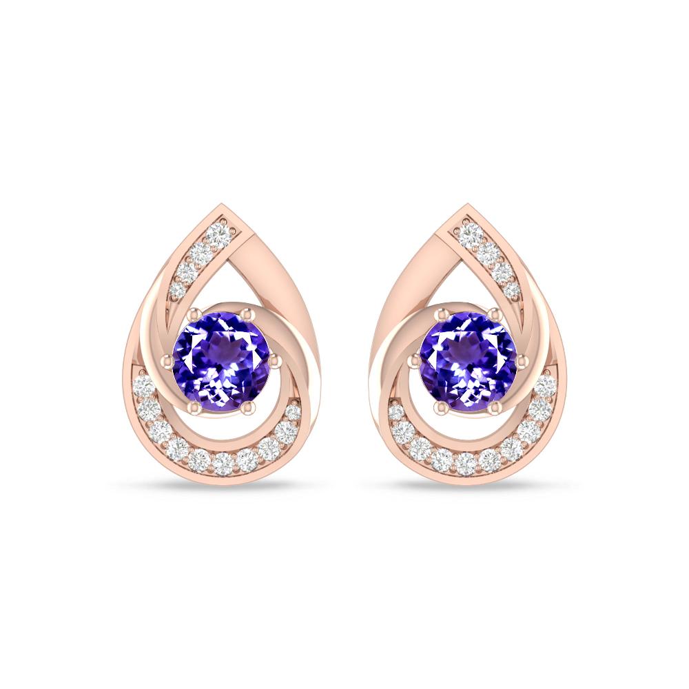 Rose Gold - Tanzanite
