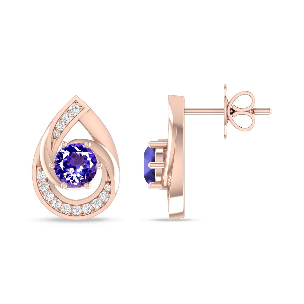 Rose Gold - Tanzanite