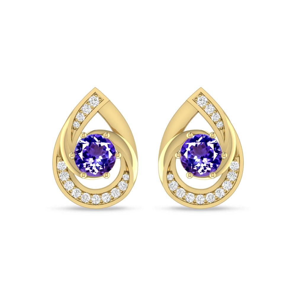 Yellow Gold - Tanzanite