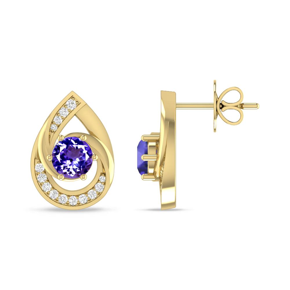 Yellow Gold - Tanzanite