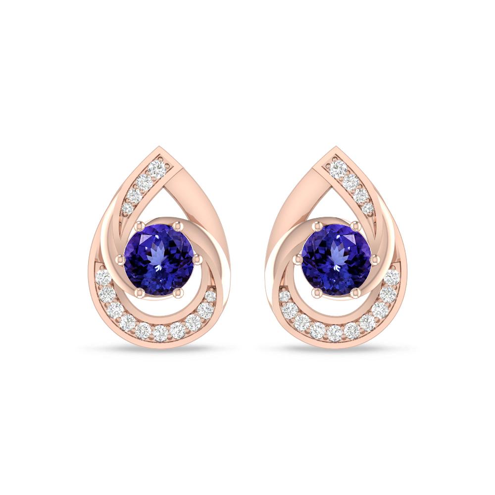 Rose Gold - Tanzanite