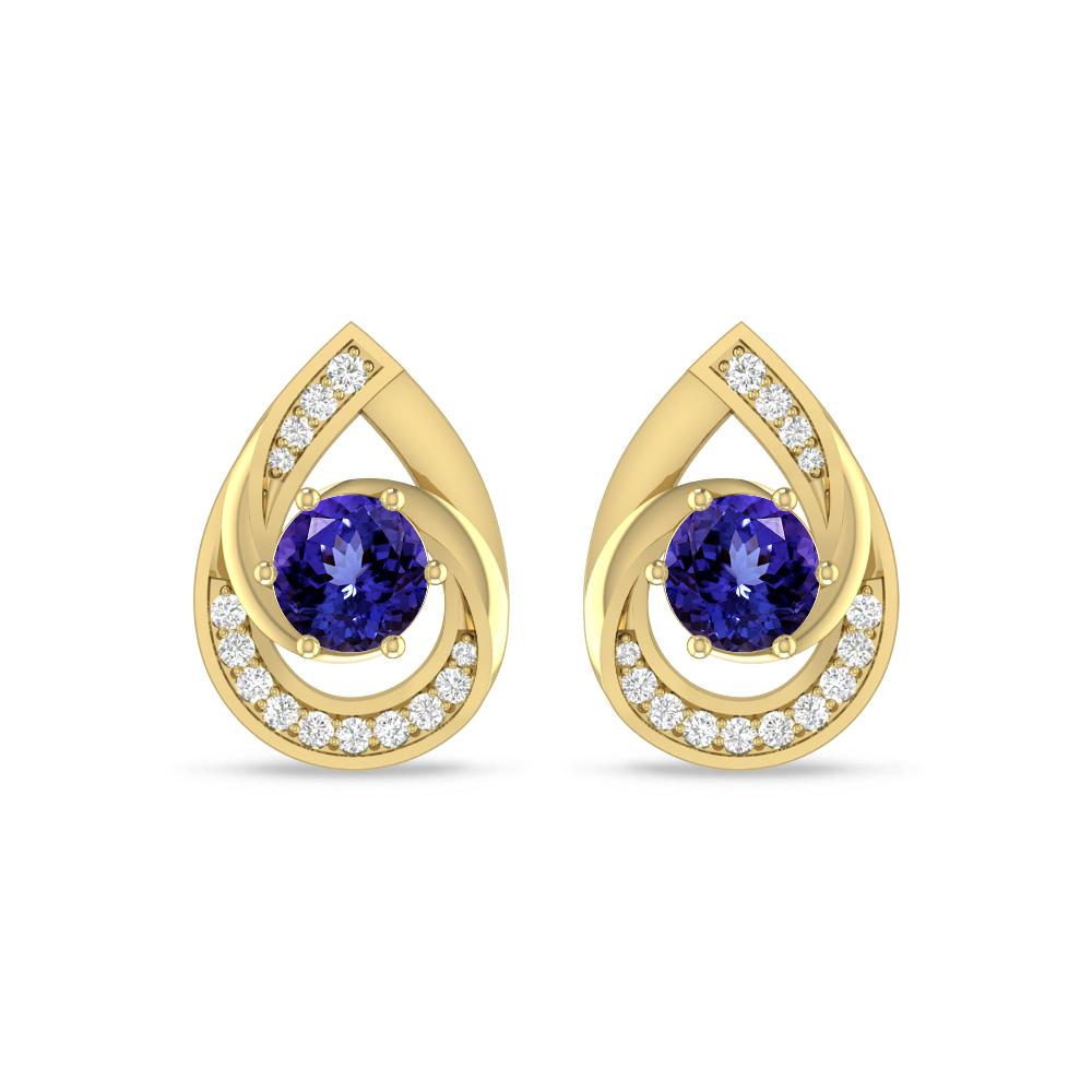 Yellow Gold - Tanzanite