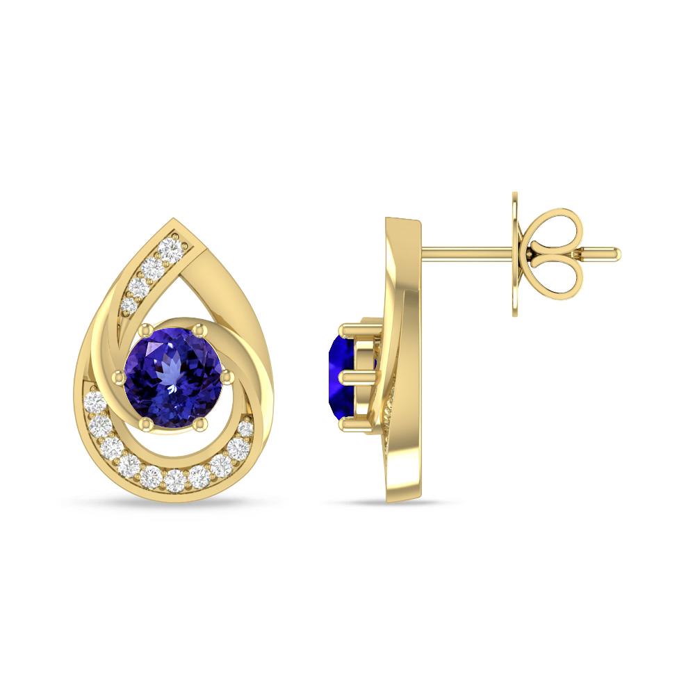 Yellow Gold - Tanzanite