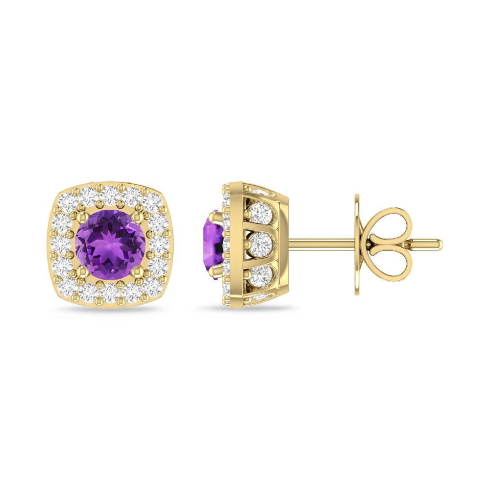 Yellow Gold - Amethyst