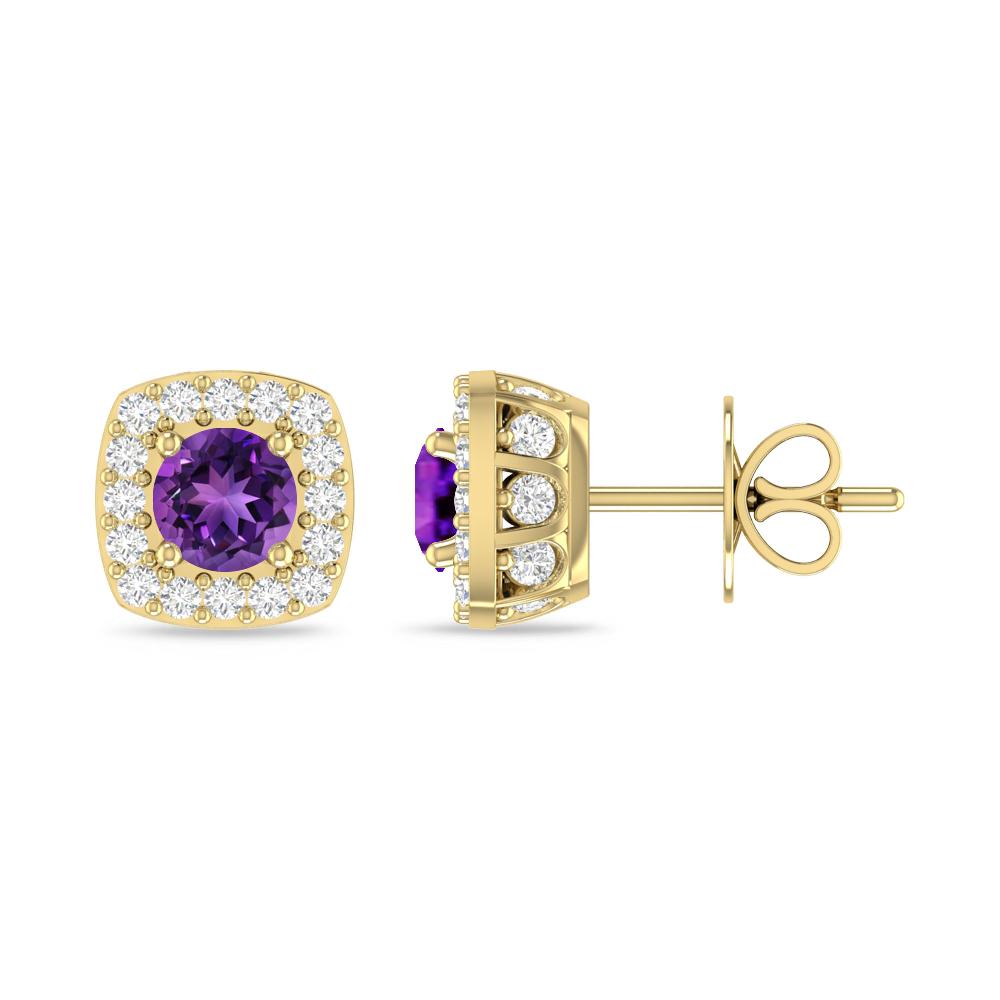 Yellow Gold - Amethyst