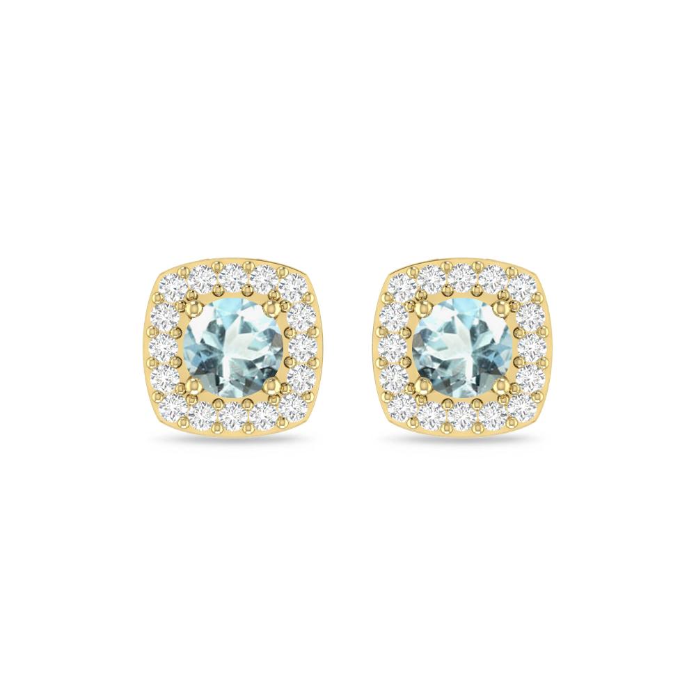 Yellow Gold - Aquamarine