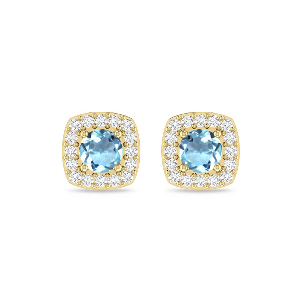 Yellow Gold - Aquamarine