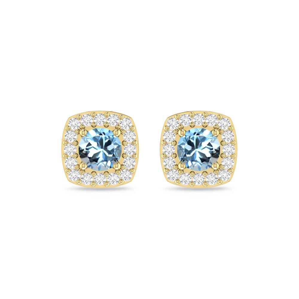 Yellow Gold - Aquamarine