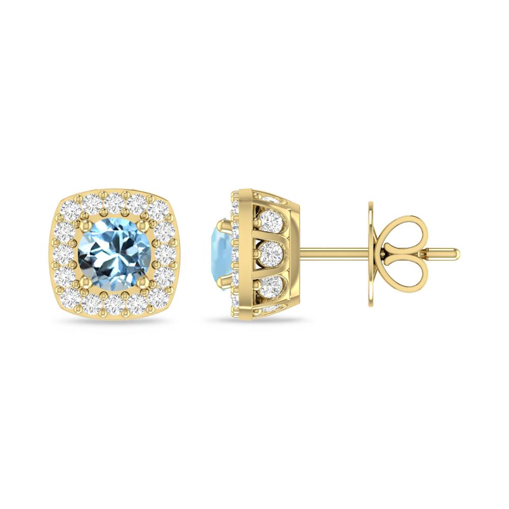 Yellow Gold - Aquamarine