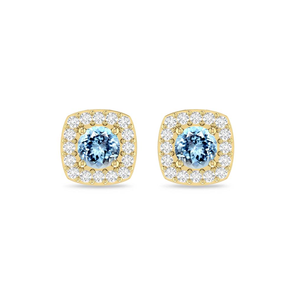 Yellow Gold - Aquamarine