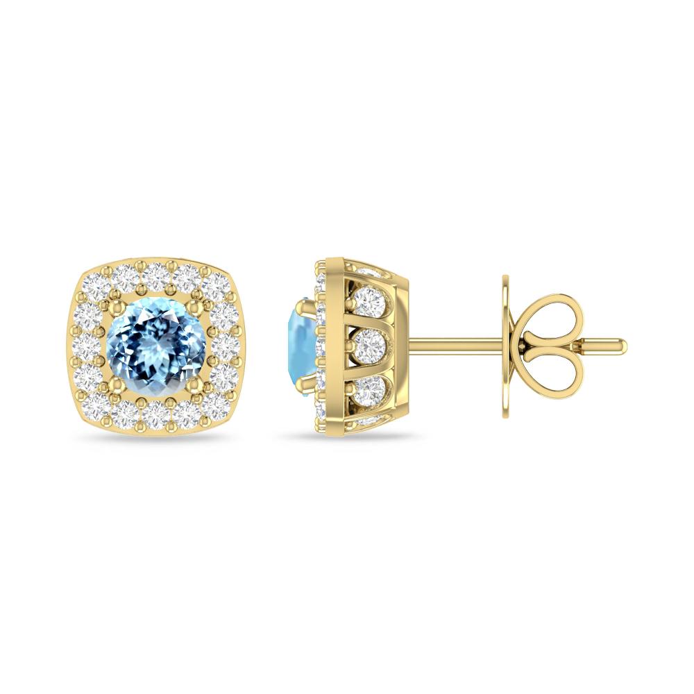 Yellow Gold - Aquamarine