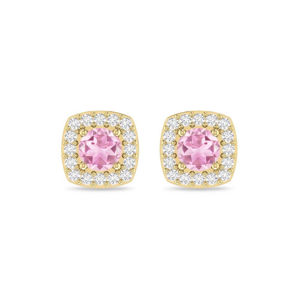 Yellow Gold - Pink Tourmaline
