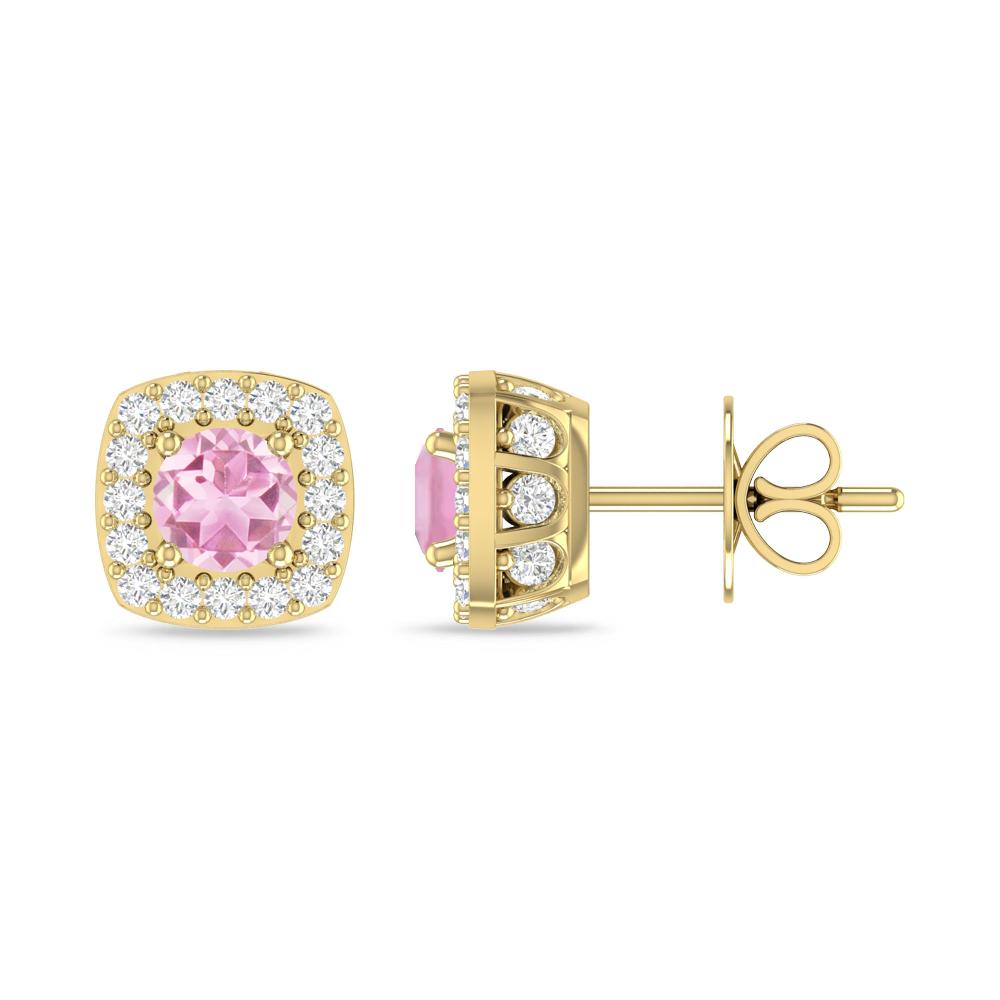 Yellow Gold - Pink Tourmaline