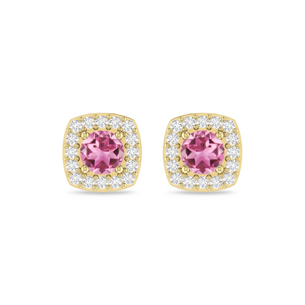 Yellow Gold - Pink Tourmaline