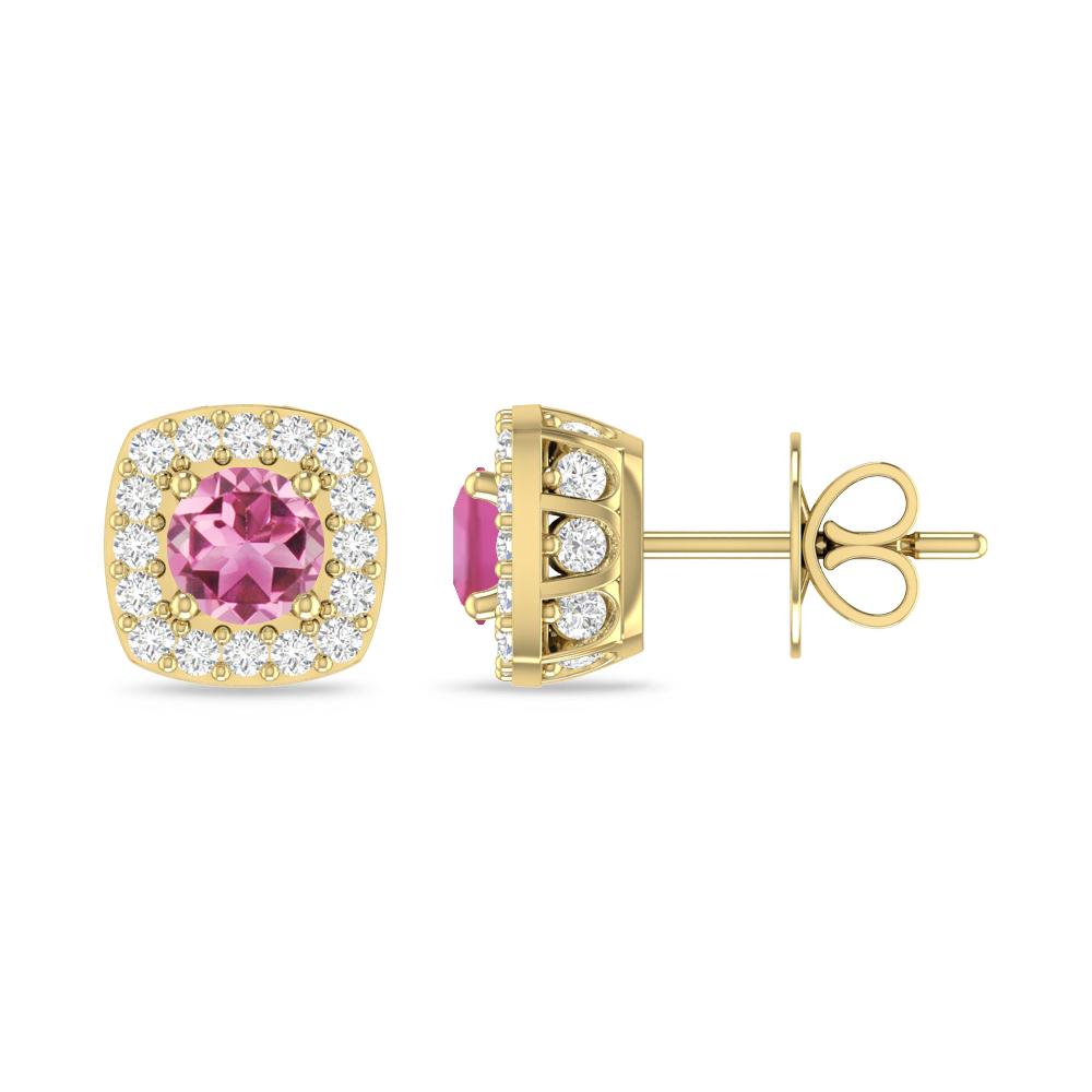 Yellow Gold - Pink Tourmaline