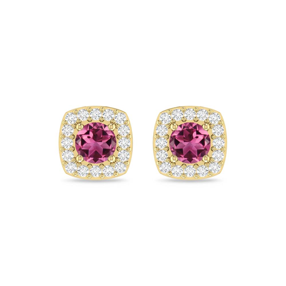 Yellow Gold - Pink Tourmaline