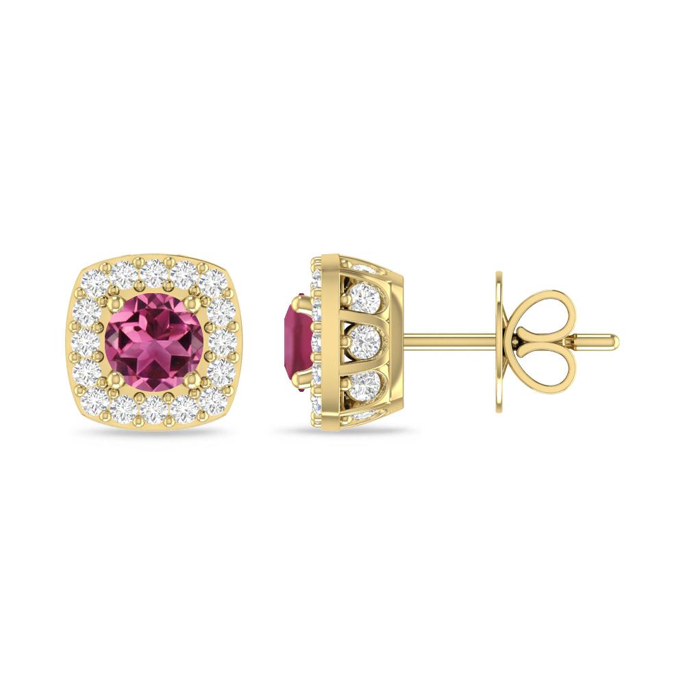 Yellow Gold - Pink Tourmaline