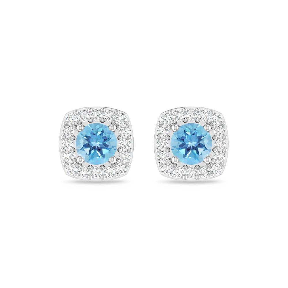 White Gold - Blue Topaz