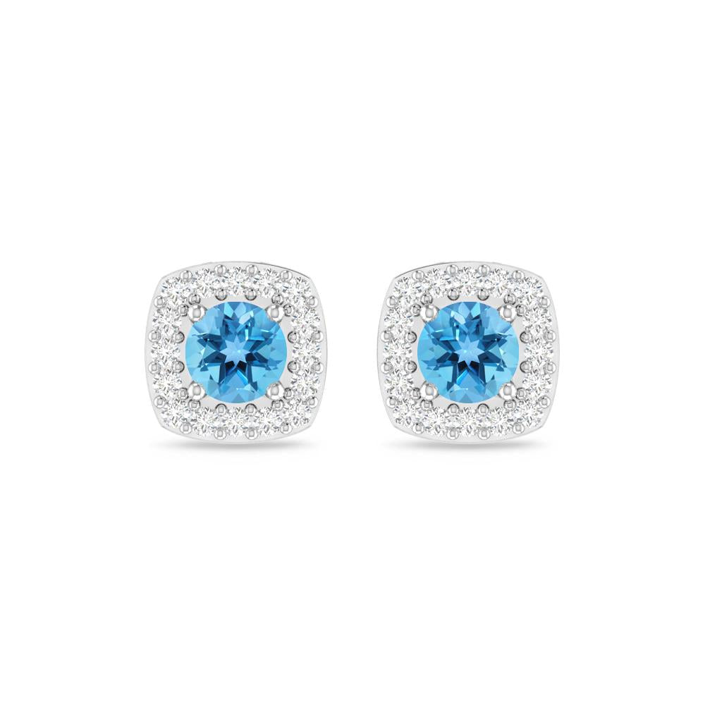 White Gold - Blue Topaz