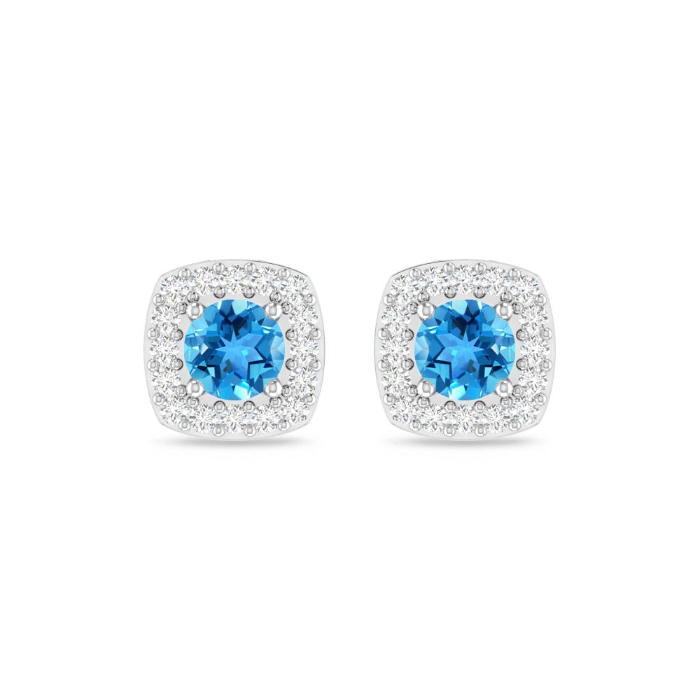 White Gold - Blue Topaz
