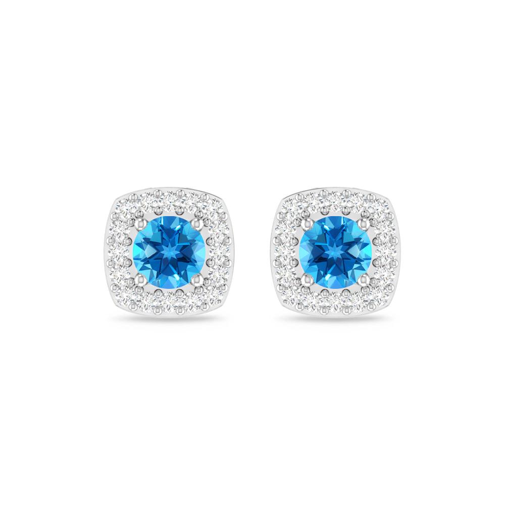 White Gold - Blue Topaz