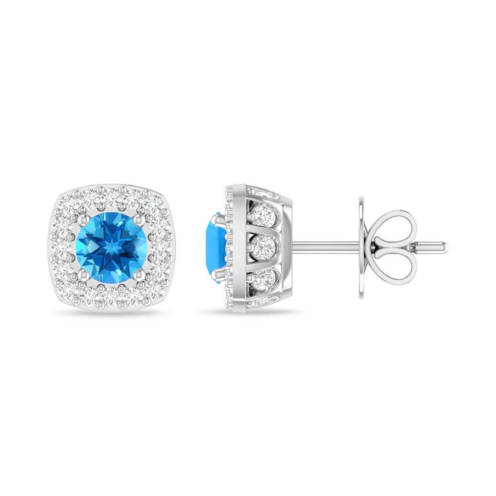 White Gold - Blue Topaz