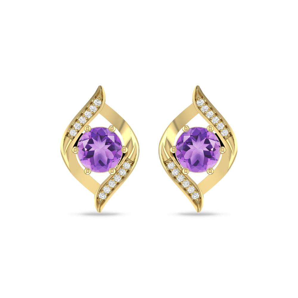 Yellow Gold - Amethyst