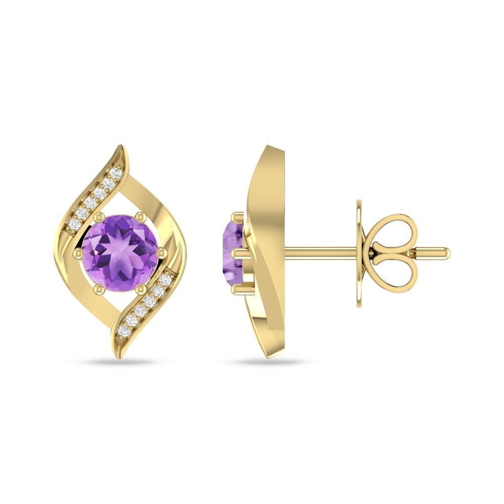 Yellow Gold - Amethyst